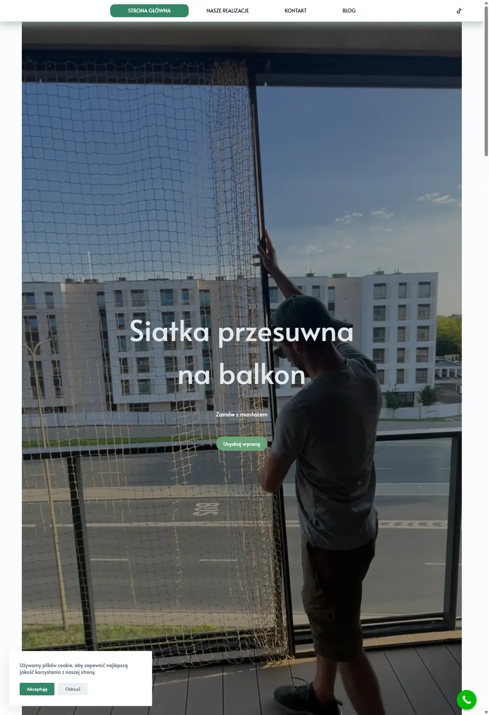 Front strony Siatki Przesuwne